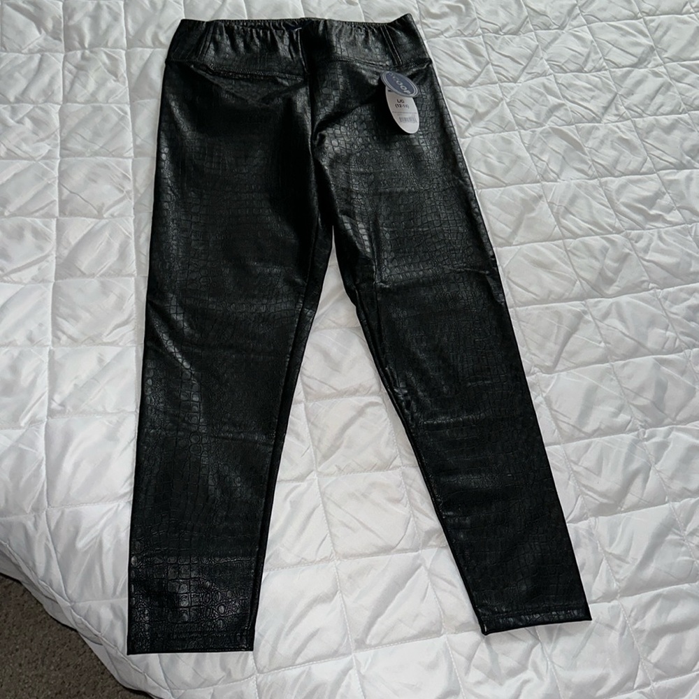 Vegan Leather Snake skin Pants 12/14 large
